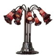 thumbnail image 1 of Meyda Tiffany 261673 Pond Lily 10 Light 24" Tall Buffet Table Lamp - MultiColor, 1 of 1