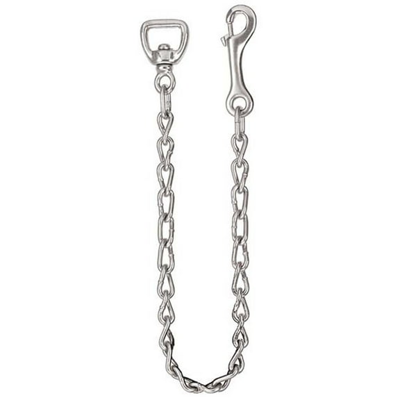 24" Hilason Western Nickel Plated Malleable Iron Swivel Snap Lead Chain