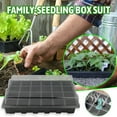thumbnail image 1 of 24 Hole Plant Seed Box Nursery Seedling Tray For Garden Yard, Transparent Seedling Kit With Ventilation & Drainage Holes, Reusable Seed Germination Box For, 1 of 9