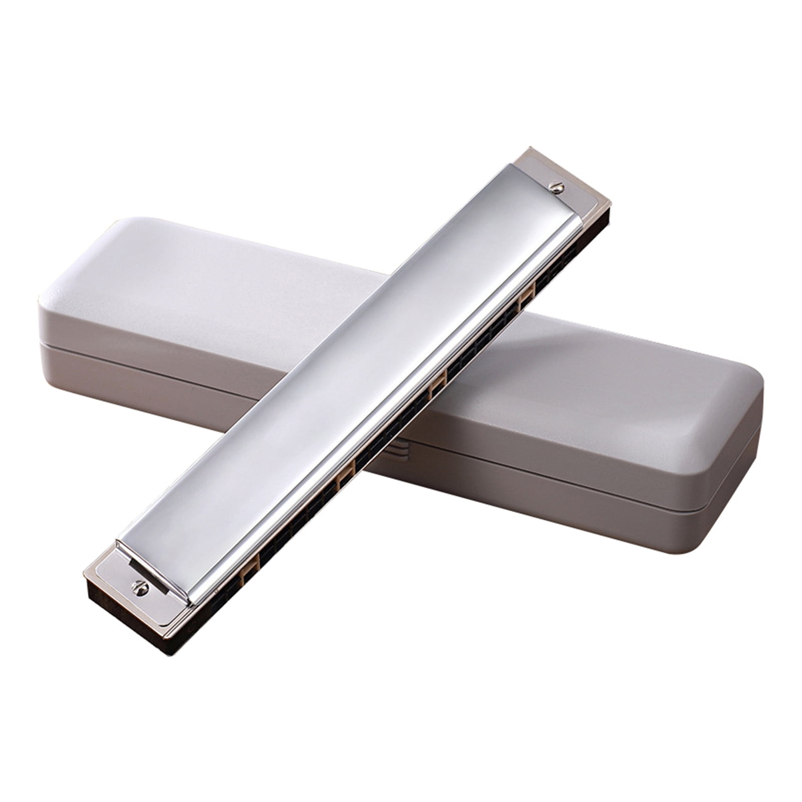 24 Holes Mouth Organ Harmonica for Key of Polyphonic C for Professionals & Stude