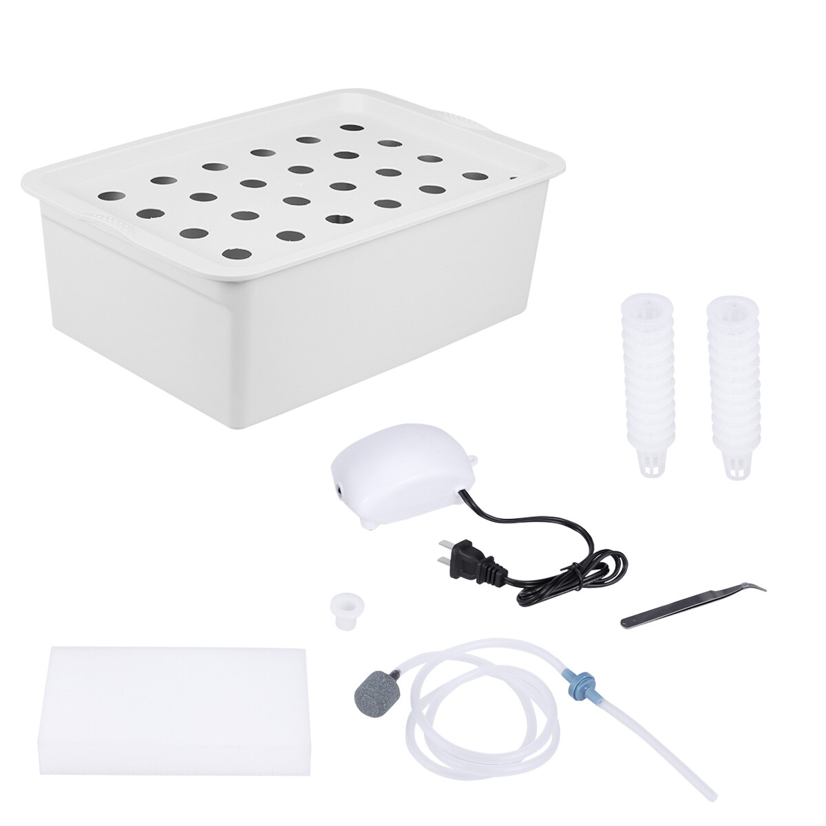 24 Holes Sprouter Tray SoilFree Plastic Wheatgrass Mung Bean Sprouting