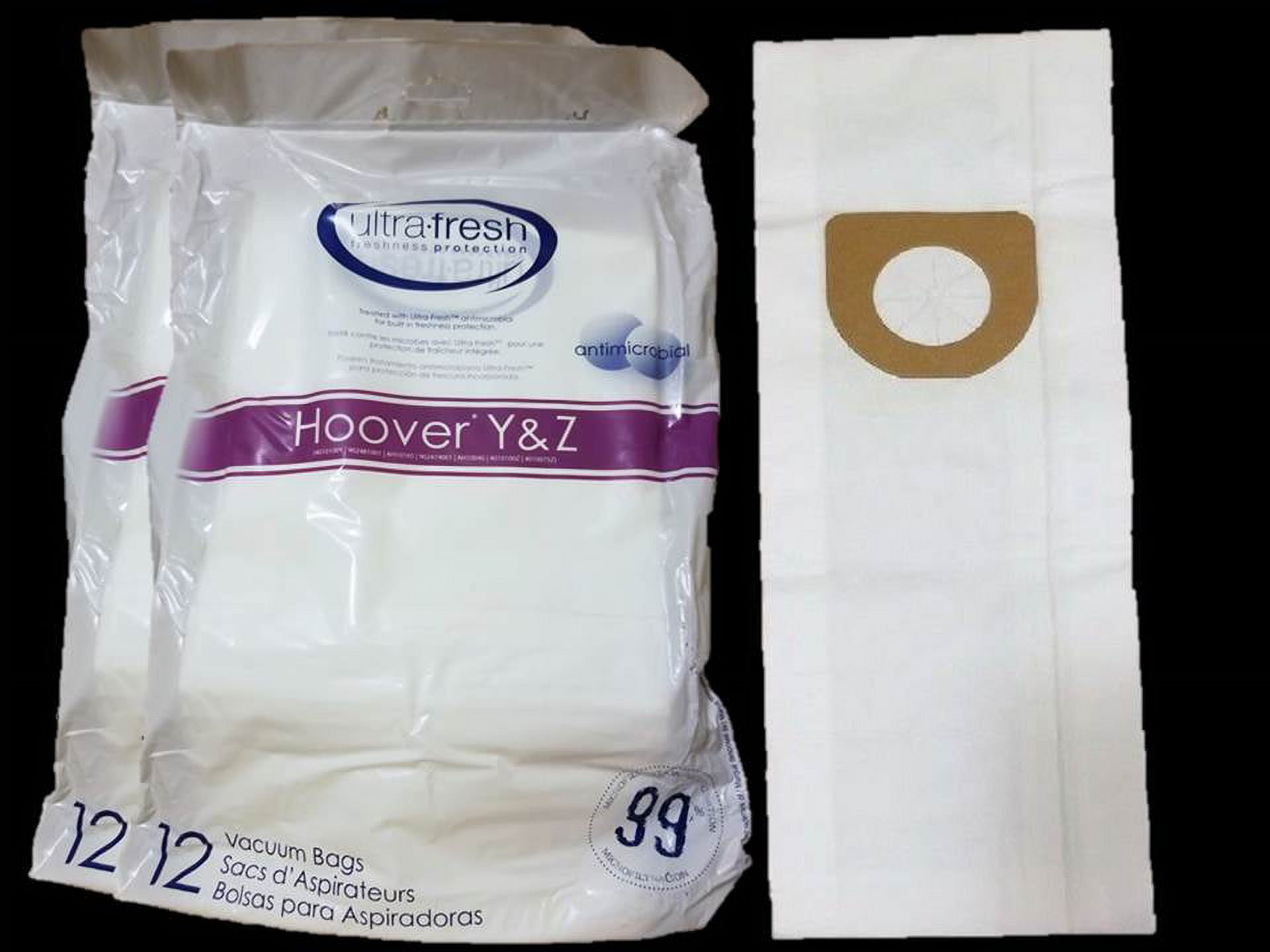 24 Hoover Windtunnel Type Y Vacuum Bags Microfiltration 2 Ply System