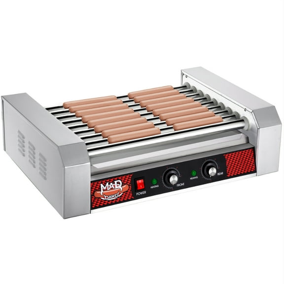 Great Northern Popcorn Electric Hot Dog Roller Grill – Appliance Type: Countertop Cooker – 24 Hot Dogs / 9 Rollers – 1 Unit
