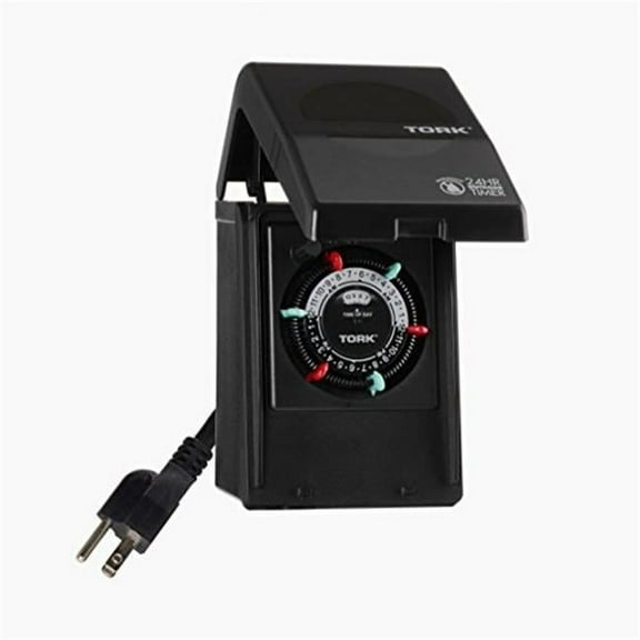 24 Hour 15A Outdoor Timer With 2 Grounded Outlet