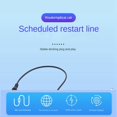 thumbnail image 1 of 24 Hour Auto Reboot Router Routing Timer Reset Tool DC Power Timing Fiber Modem Router DC Power Manager Black, 1 of 10
