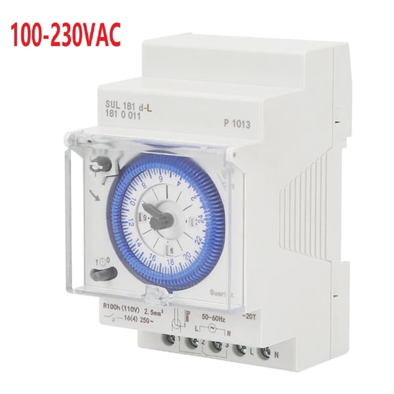 24-Hour Control Time Switch Sul181D-L Mechanical Timer 110-230Vac Screw Wiring
