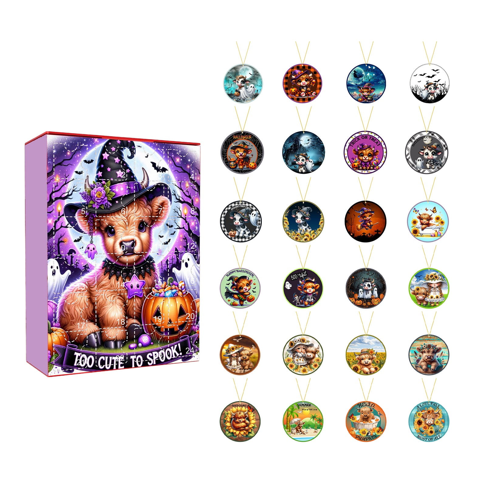 24 Hour Glass Cat Kitchen Timer Wind up Kids Schedule Clock