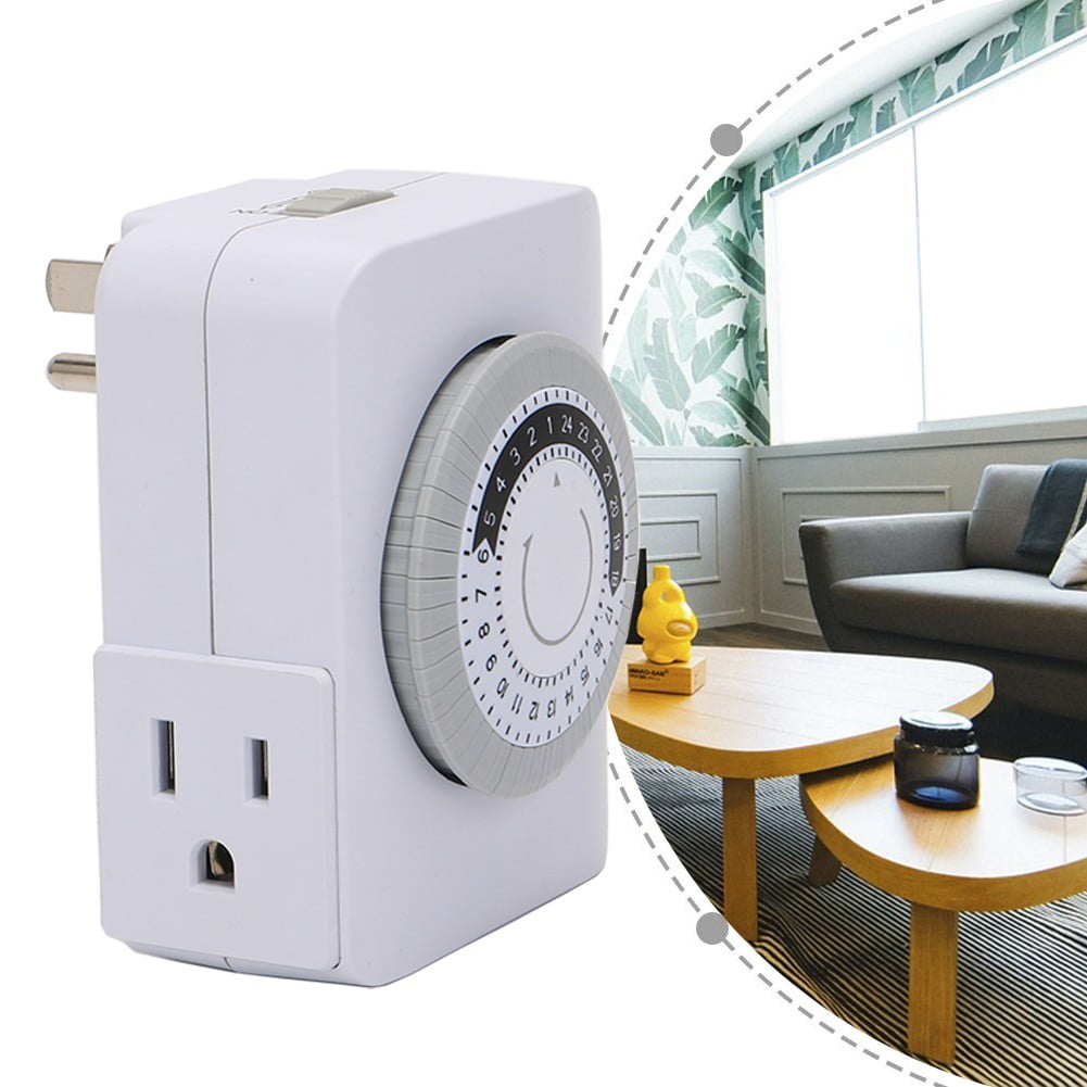 24-Hour Indoor Mechanical Timer Socket, Three-Pin Plug And Double Plug ...