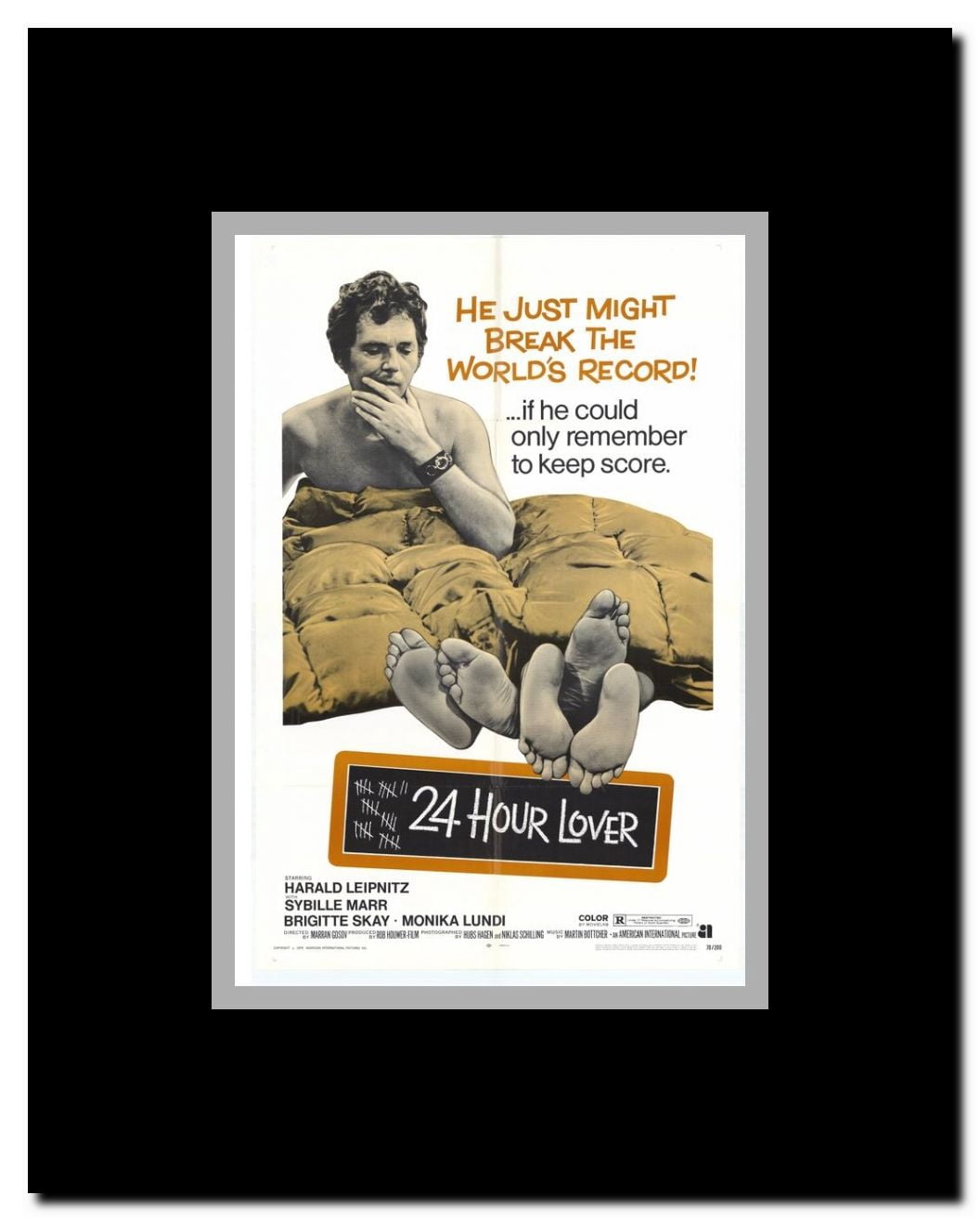 24 Hour Lover Framed Movie Poster