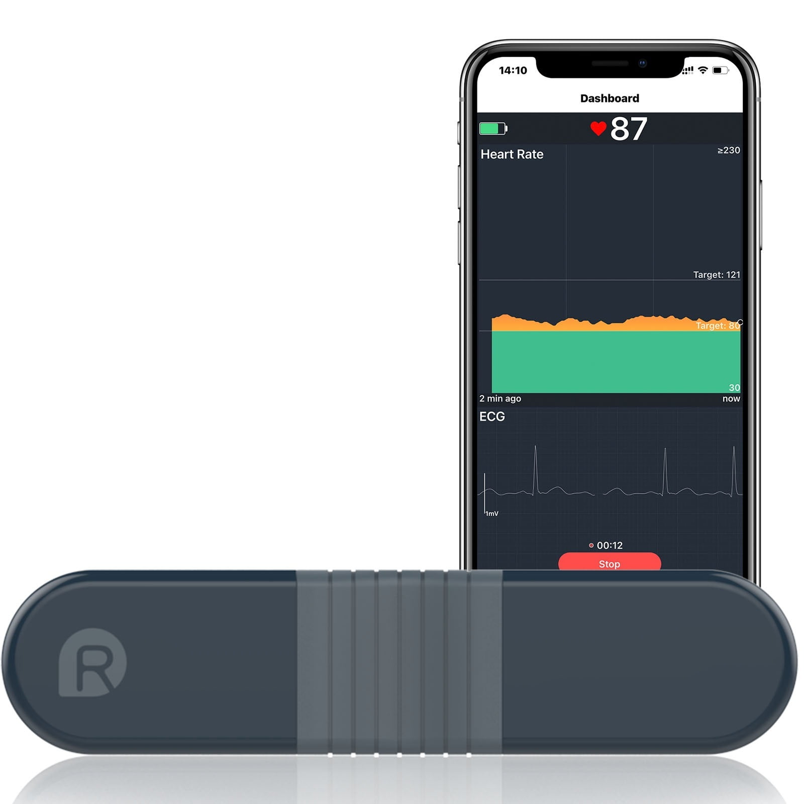 24 Hours Holter ECG Monitor Overnight Heart Rate EKG Monitor Device for