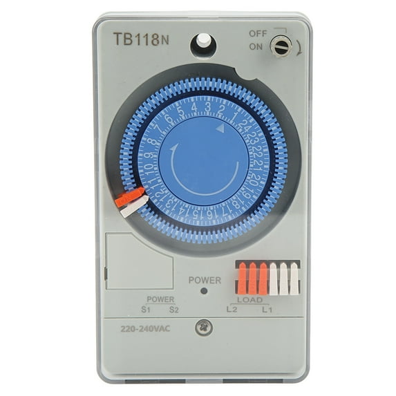 24 Hours Timer Switch, Mechanical Timer Switch 220-240V Programmable For Street Lights