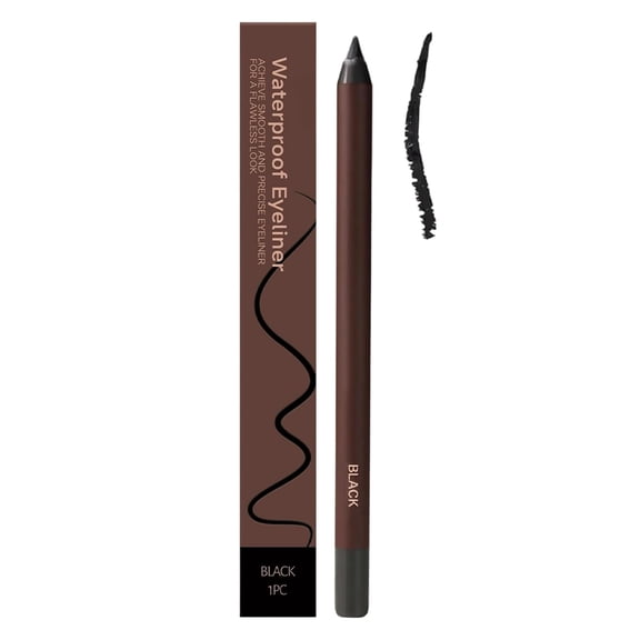 24 Hr Waterproof Eyeliner Duo Sharpenable Eye Pencil, 2025 New Eyeliner Pencil Waterproof, No Smudging, Fading, Smooth And Easy To Color