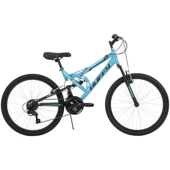 Huffy 24" Trail Runner Mountain Bike, Fits Riders 4'8" - 5'8", Teal, Adult, Women's