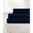 thumbnail image 1 of 24-INCH EXTRA DEEP POCKETS - 700-TC Alaskan King Size 4PC Sheet Set - Premium 700-Thread-Count 100% Egyptian Cotton - Navy Blue, 1 of 6