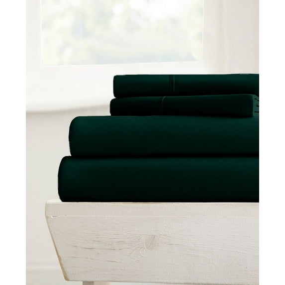 24-INCH EXTRA DEEP POCKETS - 700-TC Short Queen Size 4PC Sheet Set - Premium 700-Thread-Count 100% Egyptian Cotton - Teal Blue