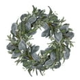 thumbnail image 1 of 24" Iced Leaves and Winter Berries Artificial Christmas Wreath - Unlit, 1 of 5