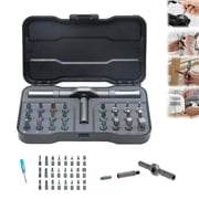 24-In-1 Magnetic Screwdriver Set, Detachable T-Handle Ratchet Driver, Precision Repair Toolkit For Electronics, Appliances & Gaming Multicolor Free Size
