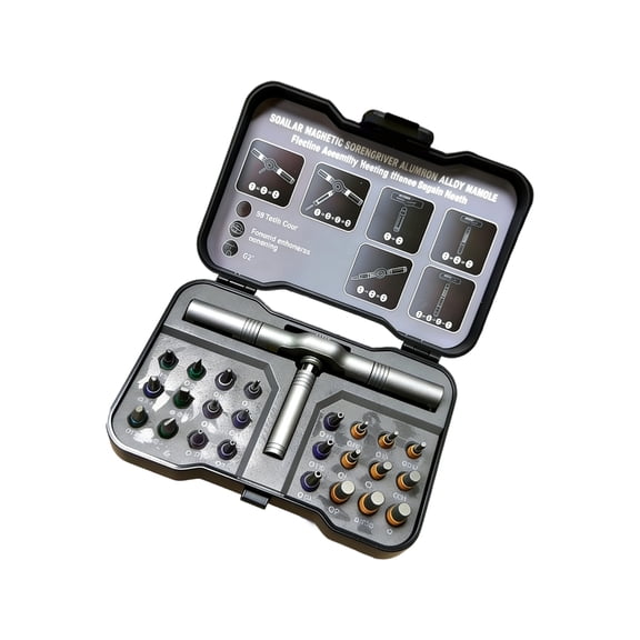 24 In 1 Magnetic Screwdriver Set With 58 Tooth Gear System For Phone Watch Laptop Repair
