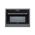 thumbnail image 1 of 24 In. Black Stainless Steel Built-in Convection Microwave Oven with Speed and Sensor Cooking, 1.6 cu ft, 1 of 23