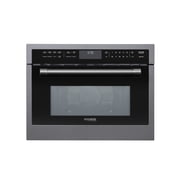 24 In. Black Stainless Steel Built-in Convection Microwave Oven with Speed and Sensor Cooking, 1.6 cu ft