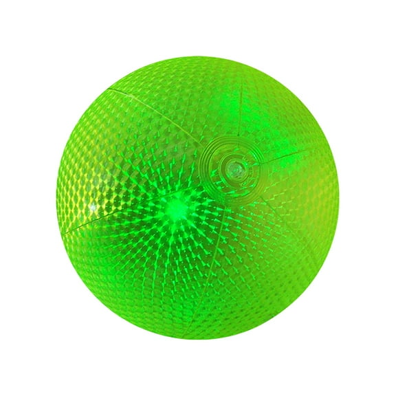 24 In Inflatable Beach Ball PVC Lum Inous Ball for Pool Party Summer Water Sports and Outdoor Backyard Activity Glow In the Dark Green