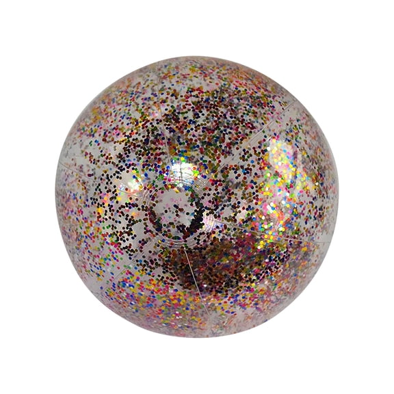24 In Inflatable Beach Ball PVC Sequ In Ball for Festive Pool Events Summer Vacation and Outdoor Holiday Party Decorative Multicolor
