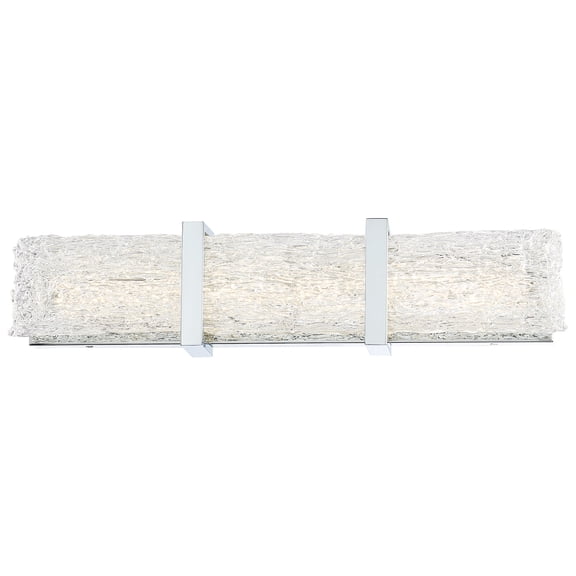George Kovacs Forest Ice II 24" Wide Chrome LED Bath Light