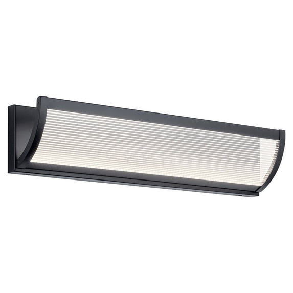 24 Inch 25W 1 Led Linear Bath Vanity-Matte Black Finish Elan Lighting 85050Mbk