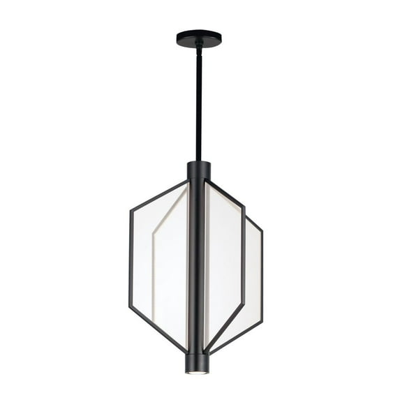 ET2 Lighting - Telstar - 24 Inch 4 LED Medium Pendant-Black Finish