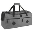 thumbnail image 1 of 24 Inch 55 Liter Multi Pocket Duffel Bag for Men, Women, Sports, Gym, Traveling and Commuting in Gray, 1 of 7
