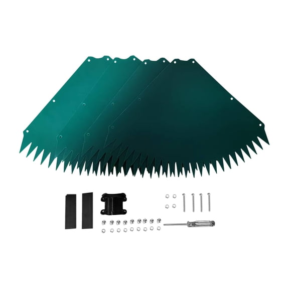 24 Inch Adjustable Squirrel Baffle for Bird Feeders, Pole Mount Squirrel Guard & Deflector for Outside, Wrap Around & Hanging Designs, Tool-Free Installation, Fits 1-1.38 Inch Poles-4PC