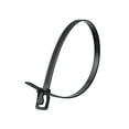 thumbnail image 1 of 24 Inch Black Releasable/Reusable Cable Tie - 10 Pack, 1 of 3