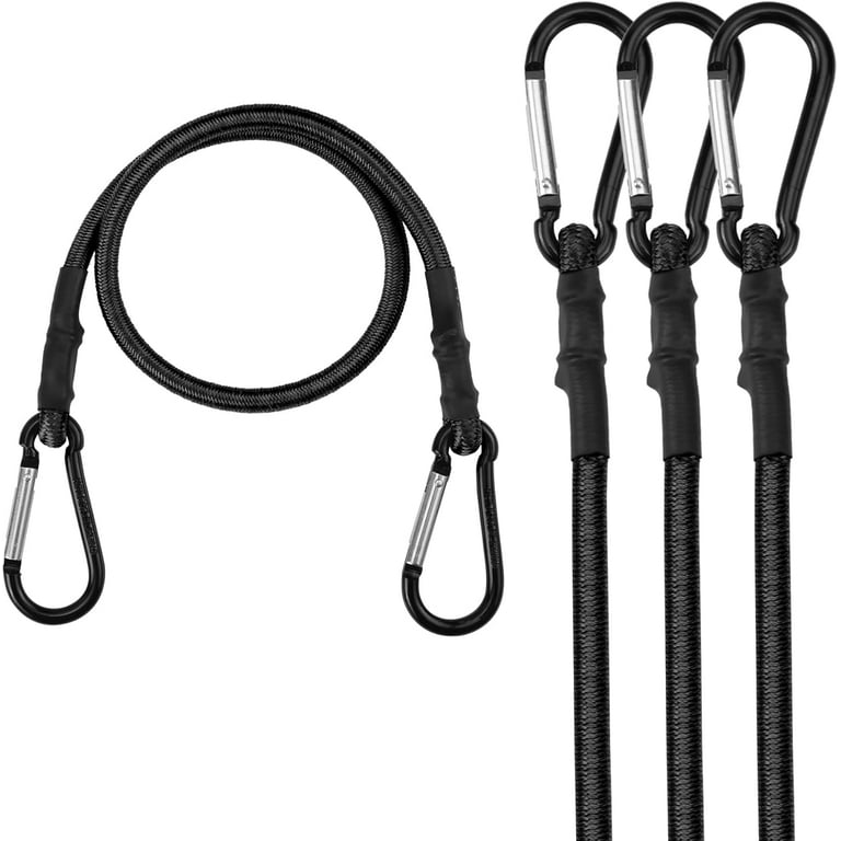 24 in. Easy Stretch Cord in Black (4-Pack) 24 in. Easy Stretch Cord in Black (4-Pack)