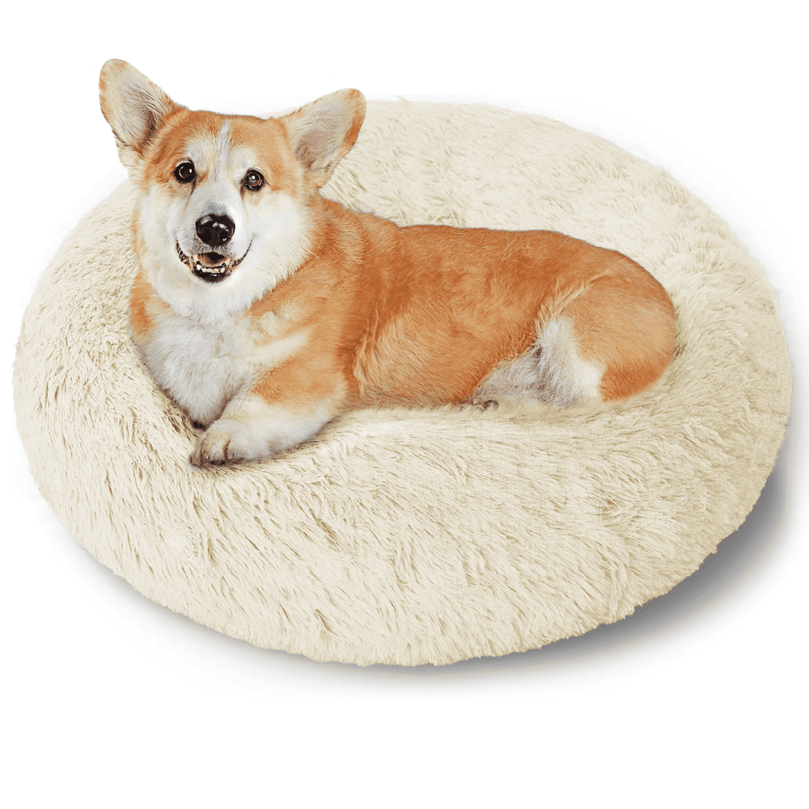 Cshidworld, Dog Bed, Calming, 24 Inch, Faux Fur, Gray - Walmart.com