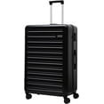 thumbnail image 1 of 24 Inch Checked Luggage, ABS+PC Lightweight&nbsp;Hardshell Suitcase with TSA Lock & Spinner Silent Wheels, Medium Size with 65L Capacity, Convenient for Trips, Black, 1 of 8