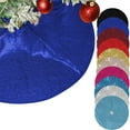 thumbnail image 1 of 24 Inch Christmas Tree Decor Skirt Sequin Christmas Tree Skirt Glitter Christmas Tree Skirt For Home Holiday Vintage Christmas Tree Skirt Set Christmas Party Decoration, 1 of 7