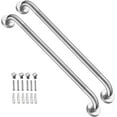 24 Inch Chrome Shower Grab Bar 1.25 Inch Diameter, Stainless Steel