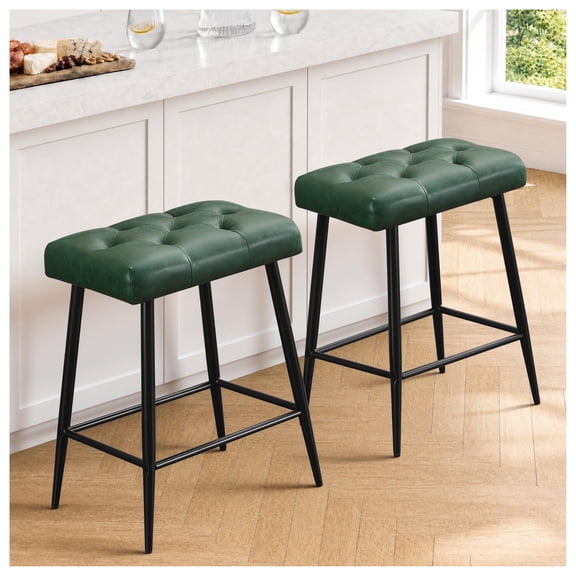 24 Inch Counter Height Bar Stools Set of 2 for Kitchen Island