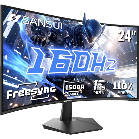 24 Inch Curved 160Hz Gaming Monitor,1500R Curved Gaming Monitor FHD ...
