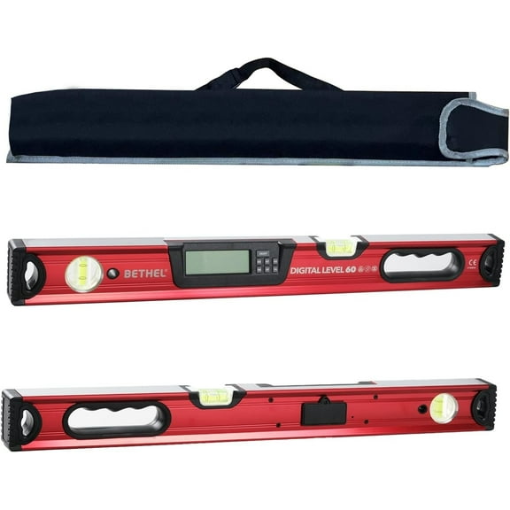 24-Inch Digital Magnetic Level- IP54 Dust and Waterproof Electronic Smart Tool