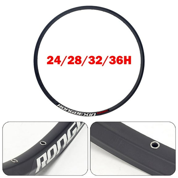 24-Inch Double-Layer Disc Brake Rim Bike Wheel Rim With Stainless Steel Rivets For 24X1.5~24X2.125 Tires Bicycle Parts Wheels 36 Holes Fangkenuo