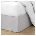 24 Inch Drop Bed Skirt Queen Size with Platform to Stay in Place