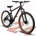 thumbnail image 1 of 24 Inch, Dual Full Suspension Mountain Bike, 21 Speed Spring Summer Travel, Mens Womens Outdoor Cycling Commuting City Bike to School Work, Birthday Gifts Bicycles, 1 of 9