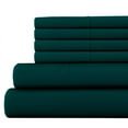 thumbnail image 1 of 24 Inch Extra Deep Pockets -King Giza 800-Thread-Count Cotton 6-PC Sheet Set - Teal Blue, 1 of 7