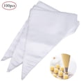 thumbnail image 1 of 24 Inch Extra-Large Piping Bags, 100 Pack, Thick Anti-Burst Non-Slip Icing Bags, Professional Quality, Bpa-Free, Suitable For Home Bakers And Pros, White, 1 of 6