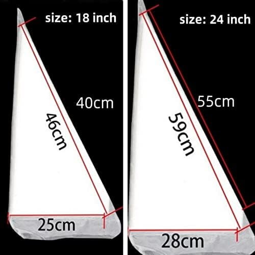 24 Inch Extra Large Piping Bags Disposable, Thickened 100Pcs Disposable Clear Plastic Icing Piping Bags, Food Grade Cake Decorating Bags for Dessert, Pastry, Cookies, Cupcake Decorating