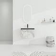 thumbnail image 1 of 24 Inch Floating Wall-Mounted Bathroom Vanity with Ceramics Sink & Soft-Close Cabinet Door, 1 of 11