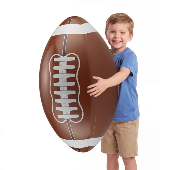24-Inch Giant Beach Balls - (3-Pack) Inflatable Soccer, Basketball, Football Beach Balls - Extra Large Blow Up for Kids, Summer Pool Toys, Soccer Party Decorations