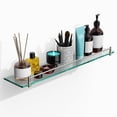 24 Inch Glbathroom Shelves Brushed Nickel Floating For Wall Rectangular ...