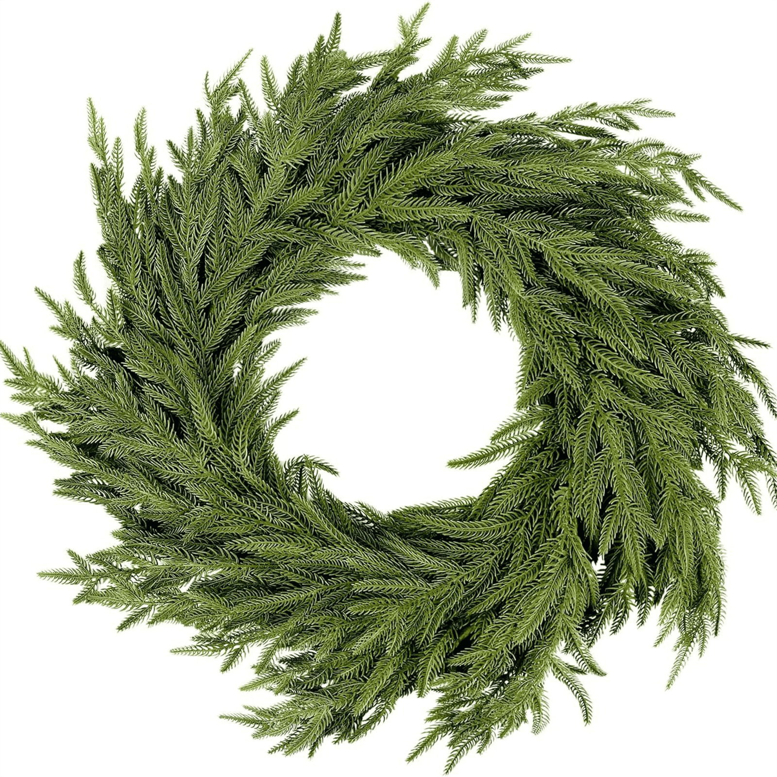 24 Inch Green Christmas Wreaths for Front Door, Fall Door Wreaths for ...